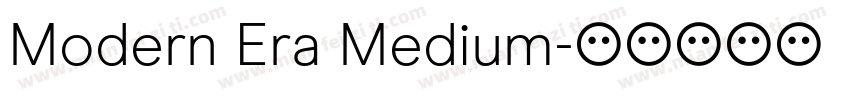 Modern Era Medium字体转换